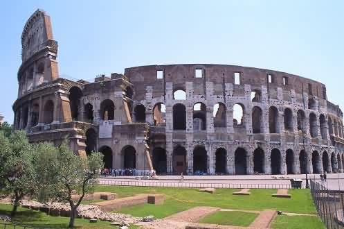 Concrete Roman Colosseum