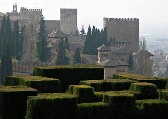 Alhambra Hedges, Granada, Spain