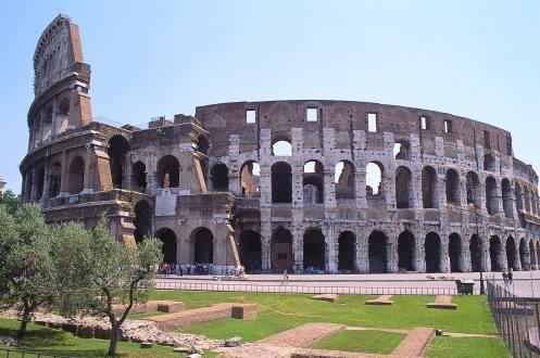 Concrete Roman Colosseum