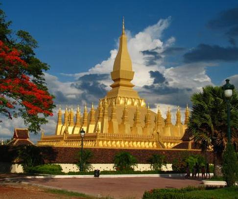 Golden Stupa in Vientiane, Laos